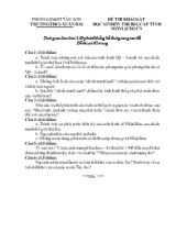 Đề thi khảo sát học sinh ôn thi học sinh giỏi cấp tỉnh môn lịch sử 9